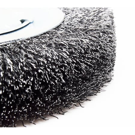 Continental Abrasives 8"x3/4"xME Crimped Wire Bench Grinder Wheel - Carbon W7-080921